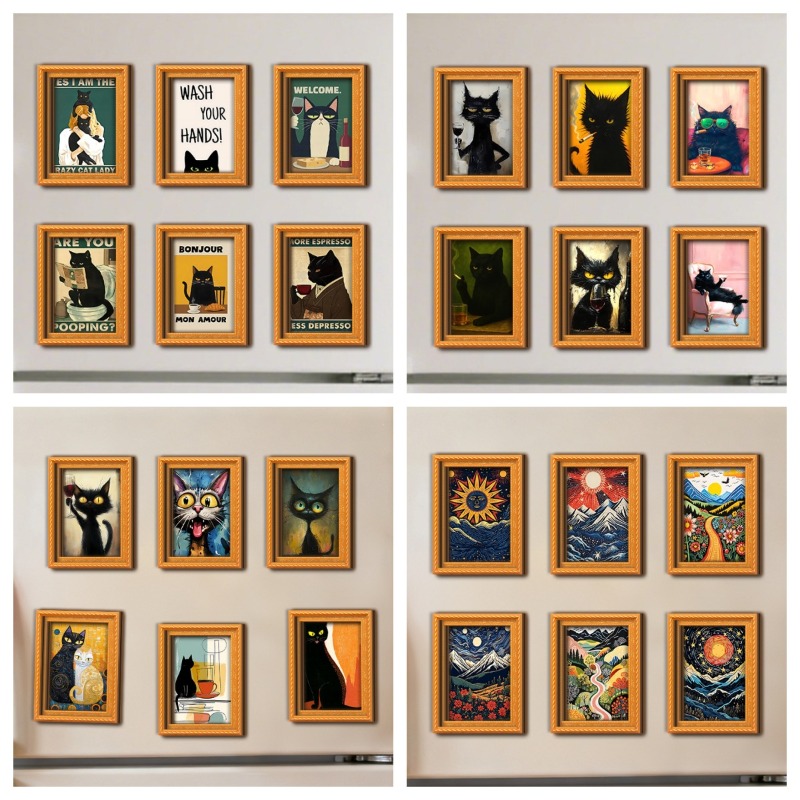 6-teiliges Set Holz-Kühlschran – Engraved Wood Frame Bewertung und Preis