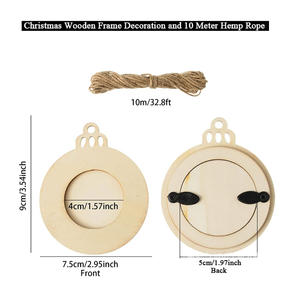10 Stück Weihnachts-Bilderrahm – Engraved Wood Frame Bewertung und Preis